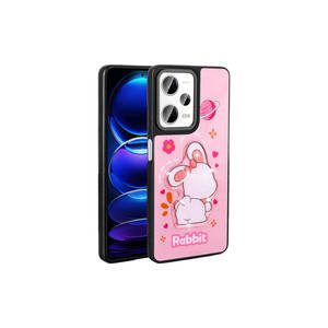 Funda de Silicona Rosa Premium para Redmi Note 12 Pro Plus 5G, con Figura Icónica en Relieve Brillante, Antihuellas, 8i 9a Xs Lined - Product Image 1