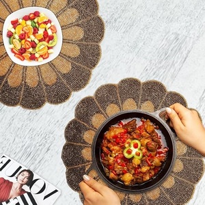 Handcrafted Modern Design Glass Beaded Placemat by Indian Exporters for Wedding Christmas Party <b>Table</b> Decor <b>Low</b> Price - Product Image 5