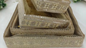 ตะกร้าใส่ของชำร่วยอเนกประสงค์ถาดใส่ของชำร่วยงานแต่งงานชุดละ3ชุด - Product Image 3