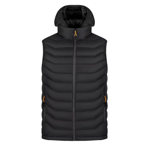 Nouveau gilet matelassé sans manches en toile imperméable et coupe-vent avec capuche, vêtement d'extérieur décontracté de haute qualité pour l'hiver - Product Image 1