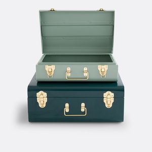 Boîte de rangement galvanisée multi-usages, finition peinte en poudre, parfaite pour les utilisations intérieures et extérieures, dans les garages et les entrepôts - Product Image 1