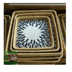 ถาดหวายทอด้วยมือแบบดั้งเดิมสำหรับร้านอาหารโรงแรมและตกแต่งบ้าน - Product Image 6