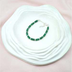 Handmade Emerald Gemstone Fine Beaded <b>Bracelet</b> Elegant Jewelry - Product Image 5
