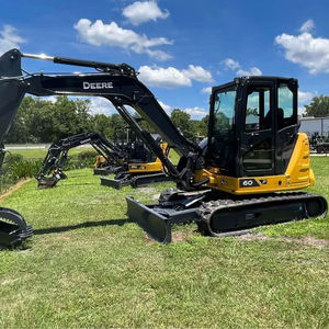 รถขุดขนาดเล็ก John Deere 60P คุณภาพดี ราคาถูก มือสอง รถขุดไฮดรอลิกขนาดเล็ก อุปกรณ์ก่อสร้าง รถตักหนัก สำหรับขาย - Product Image 1