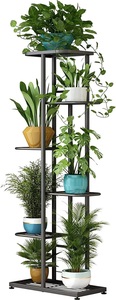 Support de Jardinière en Bois Léger et Durable de Haute Qualité, Écologique, Décoratif Classique, Figurines Créatives, Vase à Fleurs en Fer - Product Image 2