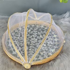 ¡El mejor vendedor! Cubierta de comida de ratán hecha a mano de alta calidad-bandeja de comida de mimbre-cesta de almacenamiento de cocina/cesta de panadería, comida a prueba de polvo - Product Image 5