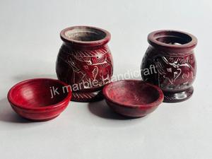 Handmade Natural Soapstone Carving <b>Oil</b> <b>Burner</b> Most Beautiful Design for Home Decorations Religious Use Scented Wood Features - Product Image 4