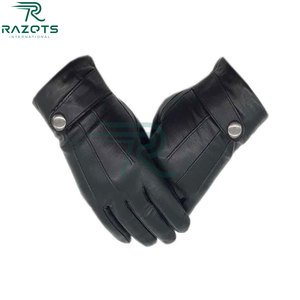 Guantes de Cuero Genuino Razorts Premium de Invierno, Forrados, Cálidos, con Pantalla Táctil, Multifuncionales para Mujer - Product Image 1