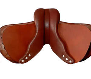Selle de cheval de dressage marron teint en tambour anglais de haute qualité en cuir véritable d'origine du fabricant en gros - Product Image 3