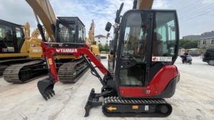Mini-pelleuse Yanmar VIO17 d'occasion, 1,7 tonne, en excellent état, machine d'origine japonaise pour petites travaux de construction - Product Image 2