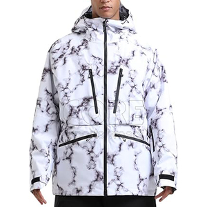 Chaquetas de esquí de alta calidad para hombre al aire libre transpirable personalizar ropa de nieve cremallera Sudadera con capucha chaqueta a prueba de viento - Product Image 1