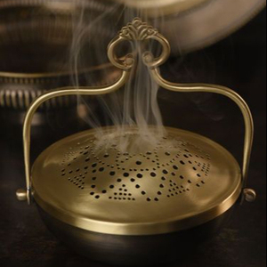 TQC Burner Attractive Design Copper Incense Burner Finest Quality Bakhoor Burner for American Incense All-Season Use - Product Image 1