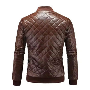 Chaqueta de cuero más vendida Chaquetas de cuero de MOQ bajo Nueva llegada Chaquetas de cuero impermeables para hombres - Product Image 2