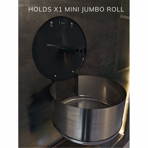 Mini dispensador Jumbo de acero pintado blanco impermeable de alta calidad, accesorios de baño montados en la pared, instalaciones de ocio - Product Image 2