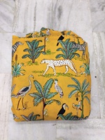 Tas Kain Katun Ringan Anti Sobek Motif Harimau Safari Hutan Baru Terlaris Warna-warni India Cocok untuk Sofa