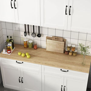 Fabricante de Gabinetes de Cocina Modernos de Acrílico Blanco Estilo Shaker con Membrana de PVC y Melamina MDF, Venta Directa de Fábrica - Product Image 6