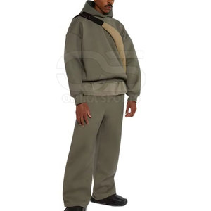 Survêtement surdimensionné en tissu doux pour hommes, ensemble surdimensionné pour hommes de style quotidien décontracté - Product Image 6