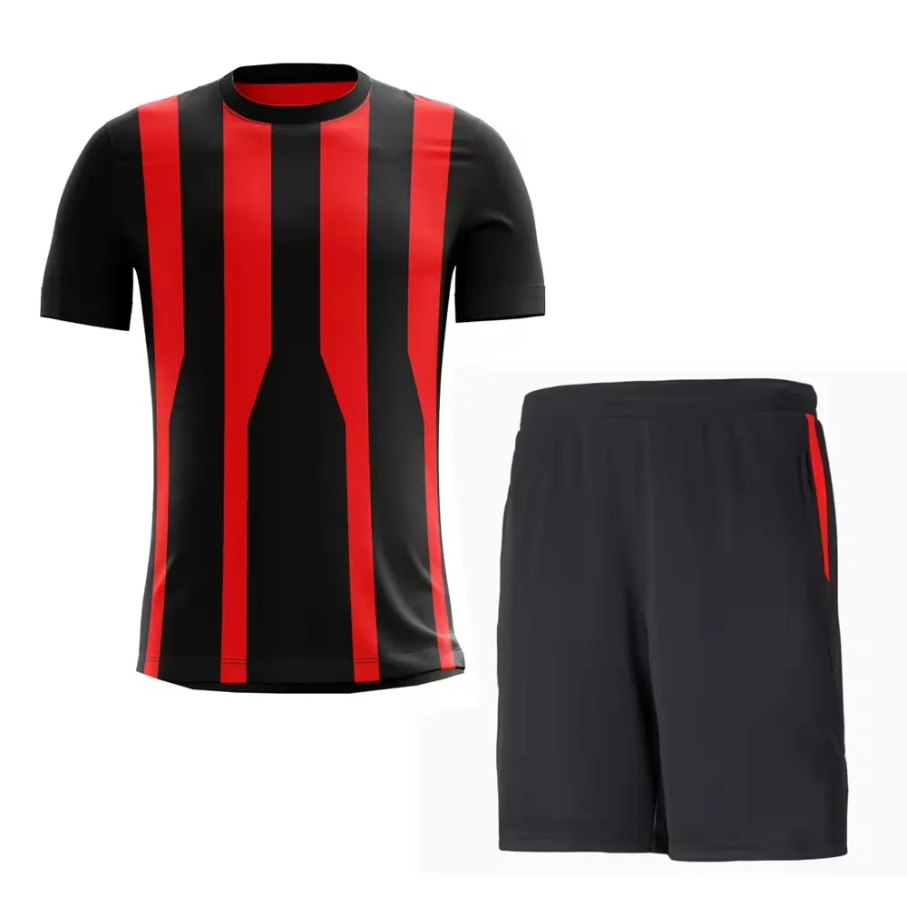 Nome della squadra personalizzabile Quick Dry uniforme da calcio maschile Design il tuo abbigliamento sportivo per adulti prezzi all'ingrosso