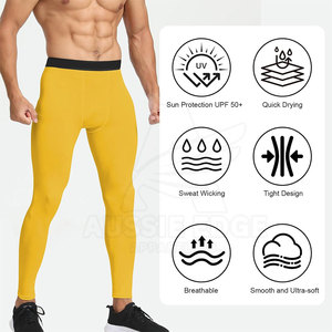 Leggings de Compresión para Hombre, de Secado Rápido, de Spandex y Poliéster, para MMA, Yoga, Deportes, Fitness, Pantalones de Running de Secado Rápido, Venta al Por Mayor - Product Image 6