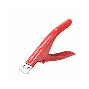 Cortaúñas postizas profesionales de acero inoxidable, cortador rojo, Punta acrílica recubierta, cortador de bordes de punta de uñas para dedos y dedos de los pies - Product Image 1