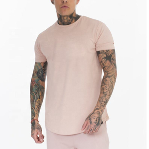 T-shirt d'entraînement pour homme en molleton 100 % coton 180g, respirant, avec impression épaisse de qualité supérieure, anti-boulochage, grandes tailles, vêtements de sport - Product Image 4
