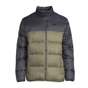 OEM personalizado de los hombres Puffer chaquetas 2024 Unisex personalizado puffer chaqueta gris y verde Color Pennal Puff chaquetas - Product Image 1
