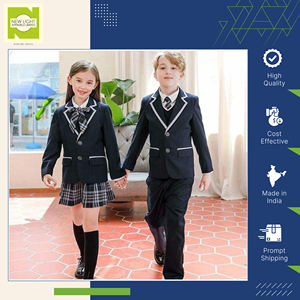 เสื้อเบลเซอร์โรงเรียนทำด้วยผ้าขนสัตว์สำหรับผู้ใหญ่และเด็กใส่ได้ทุกเพศฤดูหนาว - Product Image 3