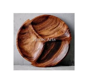 Plato de frutas secas de madera de diseño atractivo, plato para servir aperitivos de Color marrón de la más alta calidad para uso doméstico en hoteles - Product Image 6