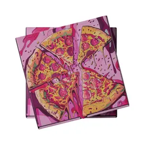 علب بيتزا مربعة وردية لحلوى ومطعم، بسعر المصنع، جودة عالية، عبوة مخصصة، سعر الطلب عبر الإنترنت