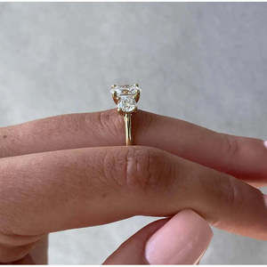 Anillo de Compromiso con Diamante Ovalado Cultivado en Laboratorio, Certificado IGI, 2.10 Quilates, en Oro Blanco VS, Certificado EF - Product Image 4