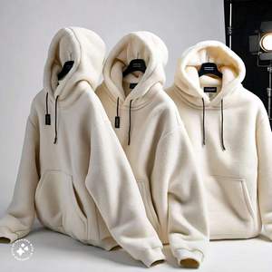 Sweat à capuche unisexe oversize 350 GSM polaire coupe-vent anti-rides et durable Polyester/coton - Product Image 5