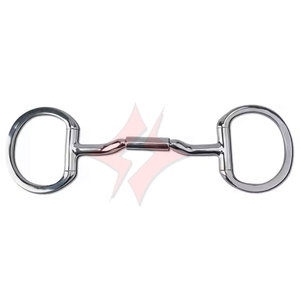 Anillo suelto Mikmar de alta calidad Eggbutt Snaffle Bit Breeches Premium Acero inoxidable Cuero Western Dutch Gag Alemán Plata - Product Image 1