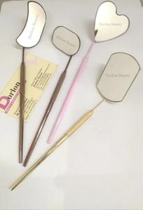 Espejo de pestañas con logotipo personalizado, espejo de pestañas grande profesional de acero inoxidable, accesorios de extensión de pestañas, espejo de maquillaje de pestañas - Product Image 2