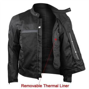Vestes de moto en polyester Combinaison de moto Cordura durable Veste et pantalon de moto coupe-vent imperméable pour hommes - Product Image 5