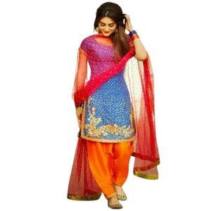 AA IMPEX Vestidos de estilo Punjabi para mujer de la mejor calidad Ropa de fiesta informal multicolor MOQ bajo Servicio OEM Indio paquistaní - Product Image 1