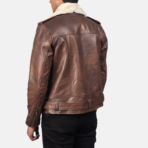 Direct Manufacturer's High Quality <b>Genuine</b> <b>Leather</b> <b>Jacket</b> Stylish Comfortable for All for Winter Fashionable for Bikers Street - Product Image 4
