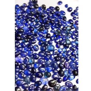 964 Uds Bangkok zafiro azul 7-11mm cabujón ovalado 1980 CT lote Iroc ventas alta calidad glassfilled zafiro piedra preciosa piedra suelta - Product Image 2