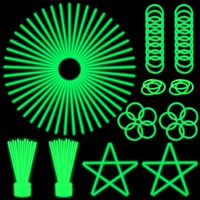 Bâtons lumineux écologiques en plastique, accessoires de fête fluorescentes, décorations pour événements, jeux de fête, accessoires d'Halloween, vente chaude