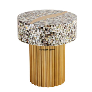 Table d'appoint ronde en verre de style italien moderne avec des ailes pour hôtel, meubles de maison, fabrication industrielle - Product Image 4