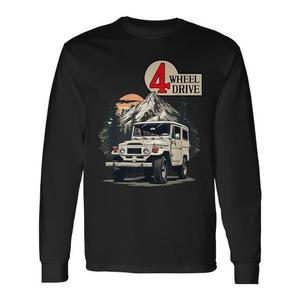 Camiseta de Manga Larga para Montaña y Todoterreno, Serie 40, 4x4, FJ, para Entusiastas de la Aventura, Ropa Promocional para Vehículos 4x4 - Product Image 1