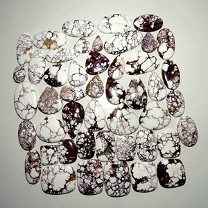 Cheval sauvage pierre précieuse cabochon en vrac prix de gros pierre précieuse de magnésite toutes tailles et formes disponibles - Product Image 3