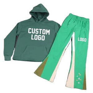 Ensemble survêtement en molleton à capuche zippé ample en coton personnalisé, pantalon de jogging, ensemble de survêtement d'hiver, jogging, taille plus, séchage rapide - Product Image 4