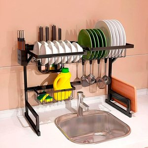 Égouttoir à vaisselle Myrva 65 cm, léger, installation facile, design moderne, rectangulaire, pour évier de cuisine - Product Image 3