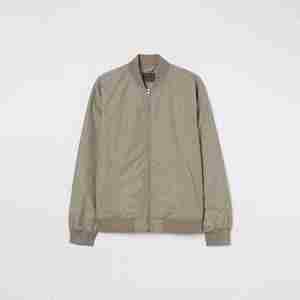 Chaqueta de bombardero de alta calidad para hombre, cuello levantado, secado rápido, transpirable, logotipo impreso personalizado, tela en blanco de invierno, servicios OEM - Product Image 1