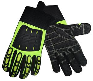 Guantes DE TRABAJO resistentes a impactos de alta resistencia para hombres Premium personalizados Capa DE SEGURIDAD reductora con agarre resistente a perforaciones TPE - Product Image 5
