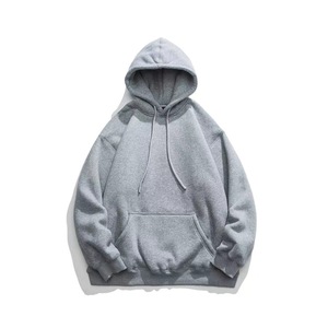 Sweat à capuche mode épaules dénudées pull-over lourd couleur unie à capuche sweats à capuche amples Logo imprimé blanc vêtements de travail de grande taille - Product Image 6