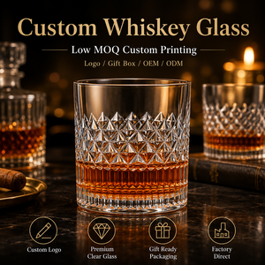 Vaso de Whisky con Logotipo Personalizado, Bajo MOQ, Cristal, Estilo Old Fashioned, con Caja de Regalo, Proveedor Mayorista OEM ODM - Product Image 5