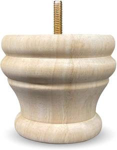 Nuevo Diseño EFS, Directo de Fábrica, ODM OEM, Patas de Sofá Cuadradas de Madera Maciza Antigua, Base Resistente para Accesorios de Muebles de Villa - Product Image 4