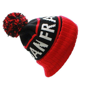 Gorro de Invierno Personalizado de Punto Jacquard para Adultos, Gorro con Pompón y Logotipo Personalizado - Product Image 5