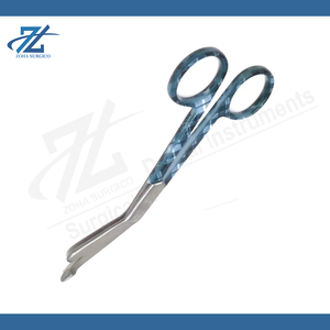 Ciseaux à bandage manuels de haute qualité, extrémité de la sonde inclinée, 178 mm, acier inoxydable, instruments chirurgicaux réutilisables pour usage général - Product Image 5